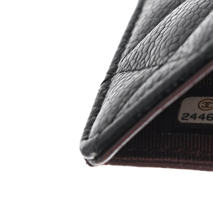 Chanel Caviar Quilted Yen Wallet Black 8 of 13