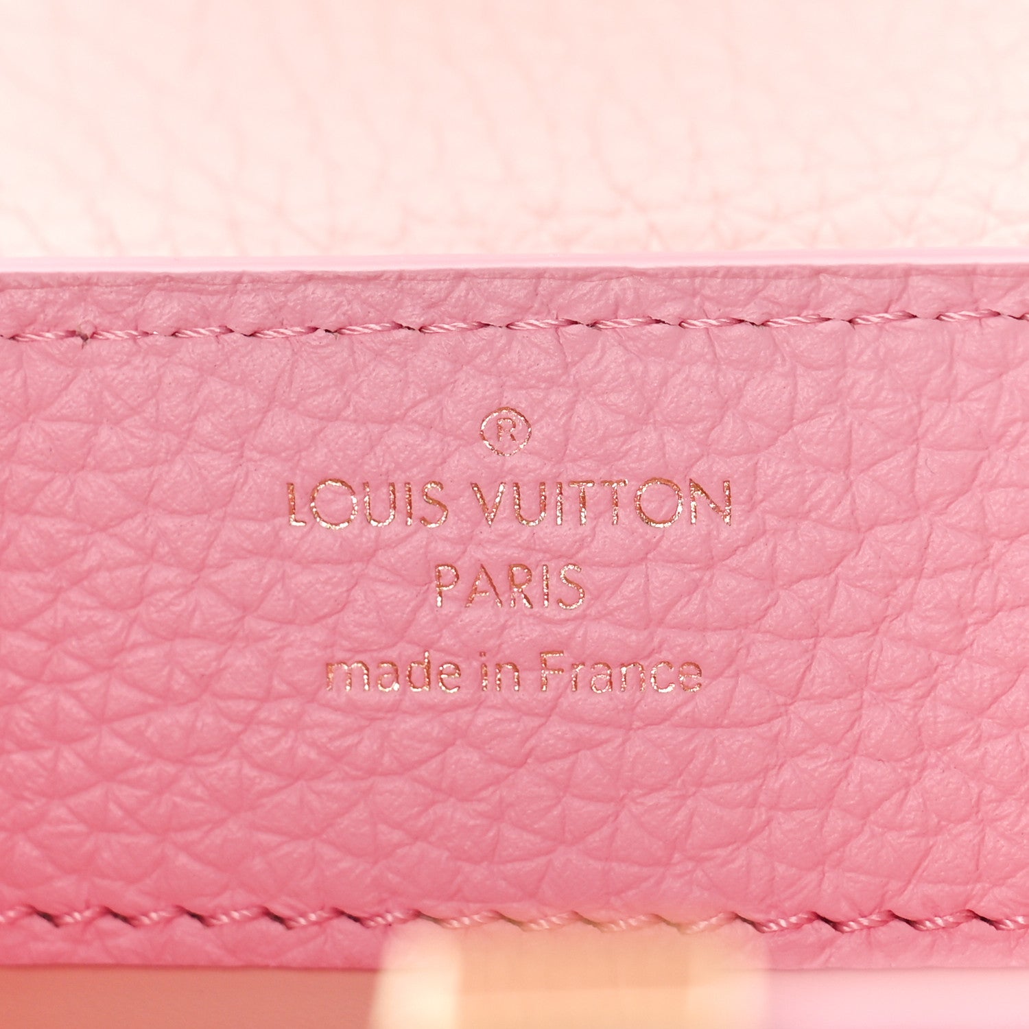 Louis Vuitton Taurillon Flower Chain Capucines Mini Candy Pink 6 of 9