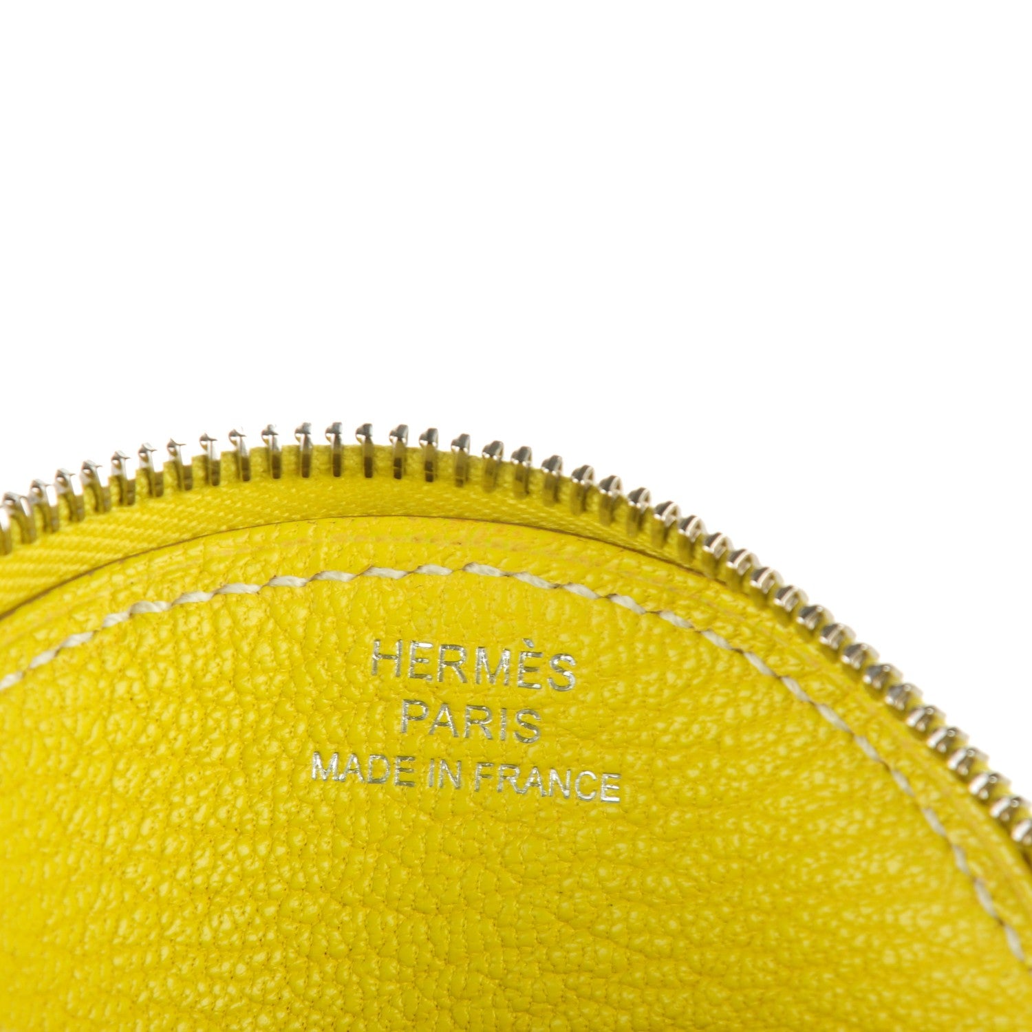 Hermes Chevre Mysore Tutti Frutti Citron Coin Purse Charm Lime 7 of 8
