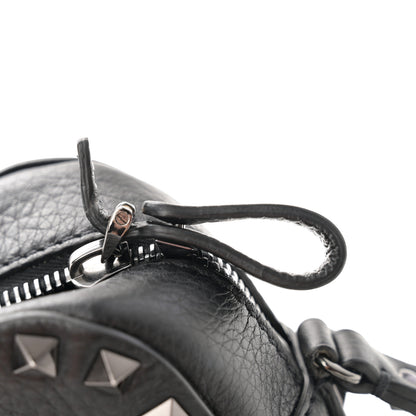 Valentino Garavani Grained Calfskin Rockstud Camera Crossbody Bag Black 10 of 10