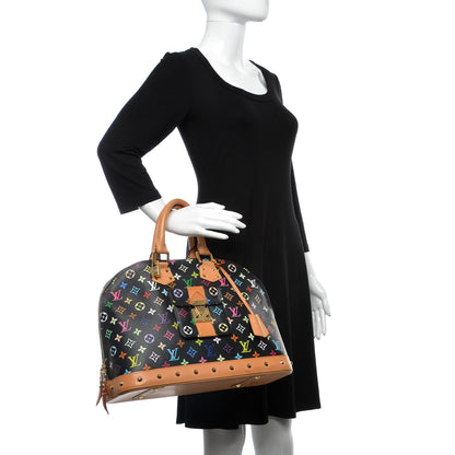 Louis Vuitton Monogram Multicolor Alma GM Black 2 of 12