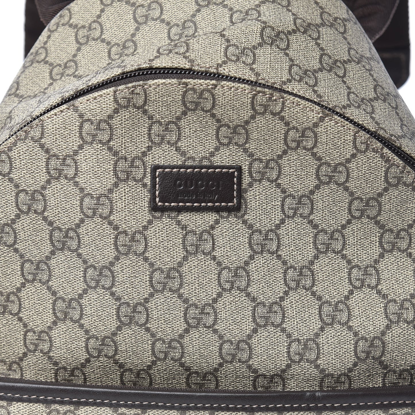 GG Supreme Monogram Margaux Calfskin Childrens Day Backpack Beige Ebony Cocoa Dark Chocolate