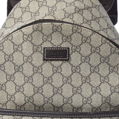 Gucci GG Supreme Monogram Margaux Calfskin Childrens Day Backpack Beige Ebony Cocoa Dark Chocolate 10 of 10