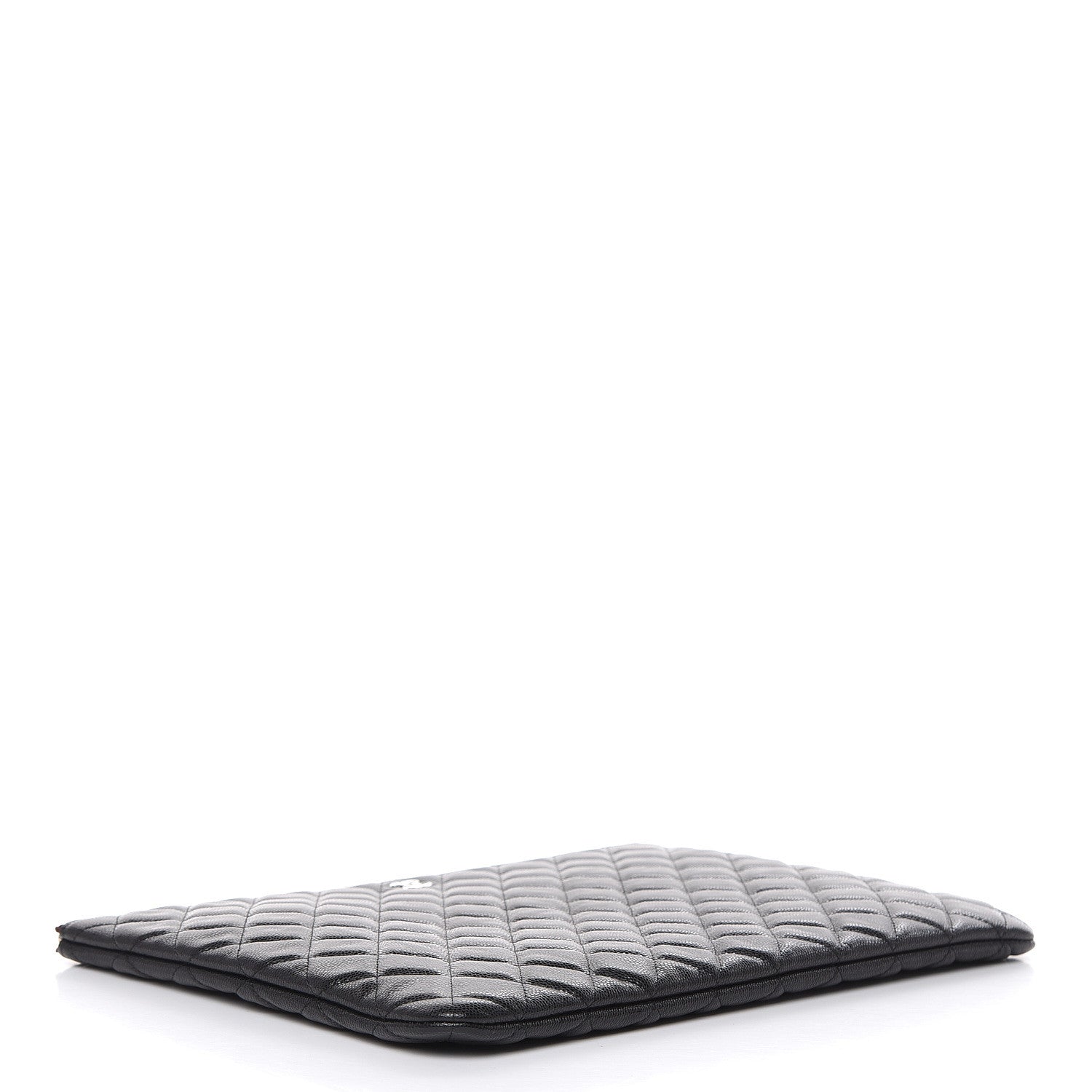 Chanel Caviar Quilted Large Cosmetic Case Black 4 of 8