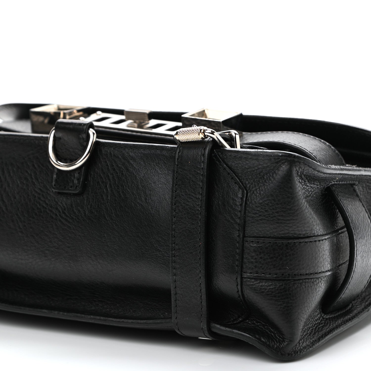 Proenza Schouler Smooth Calfskin Mini PS11 Classic Shoulder Bag Black 10 of 16