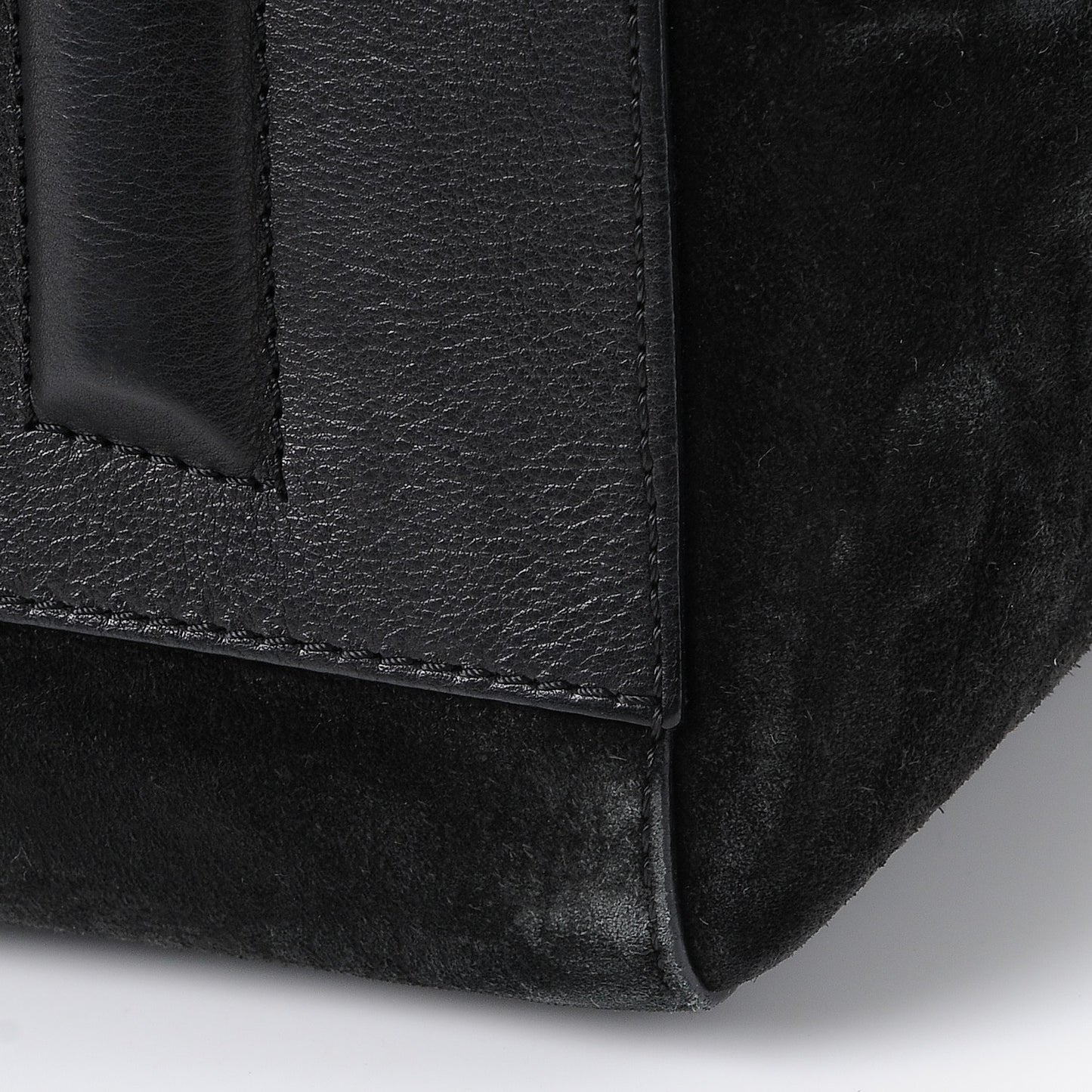 Suede Calfskin Large Antigona Black