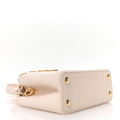 Louis Vuitton Taurillon Mother of Pearl Flowers Capucines BB Creme Nacre 4 of 10