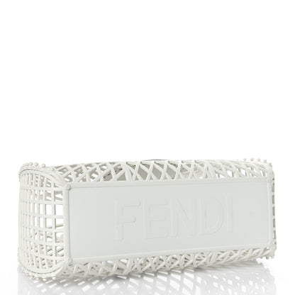 Fendi Recycled Plastic Vitello Liberty Matte Medium Fendi Basket White Ice 4 of 11