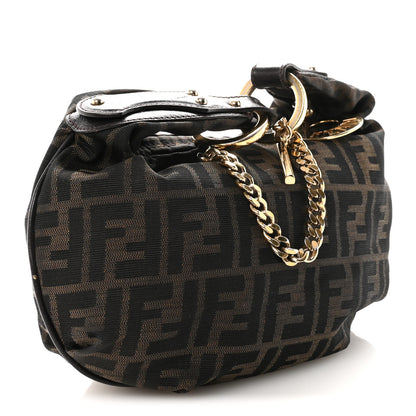 Fendi Zucca Small Chef Chain Hobo Tobacco 3 of 9