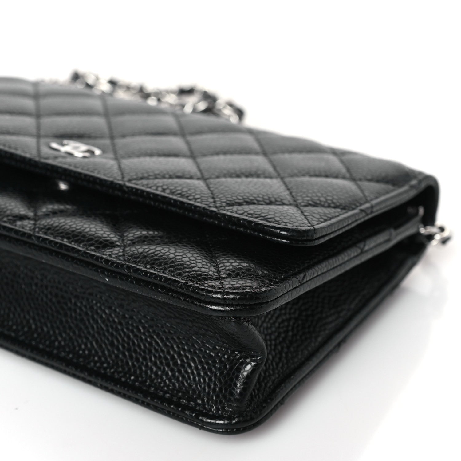 Chanel Caviar Quilted Wallet on Chain WOC Black 9 of 10