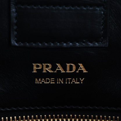 Prada City Calf Bibliotheque Tote Fuoco Black 6 of 7