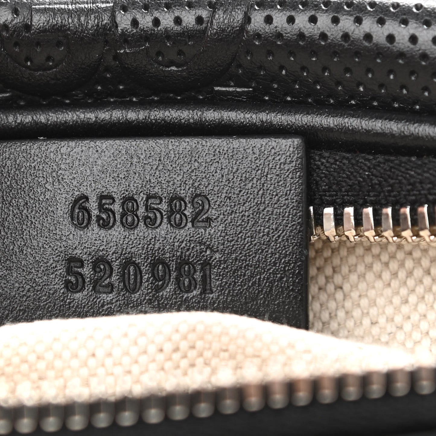 Calfskin GG Tennis Embossed Belt Bag Black