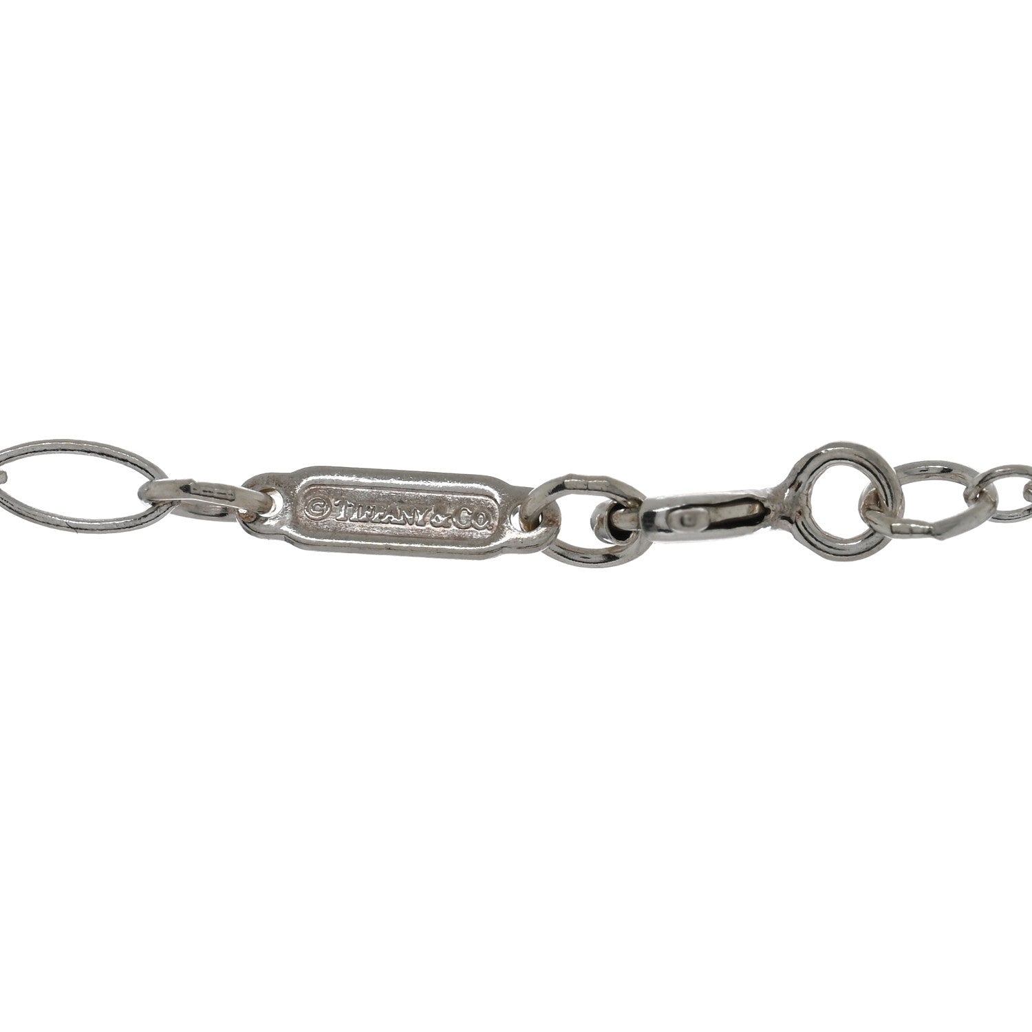 Tiffany Sterling Silver Large Crown Key Pendant Necklace 4 of 4