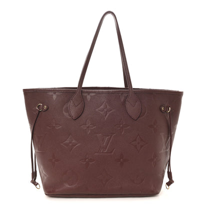 Louis Vuitton Empreinte Monogram Giant Neverfull MM Wine 1 of 10