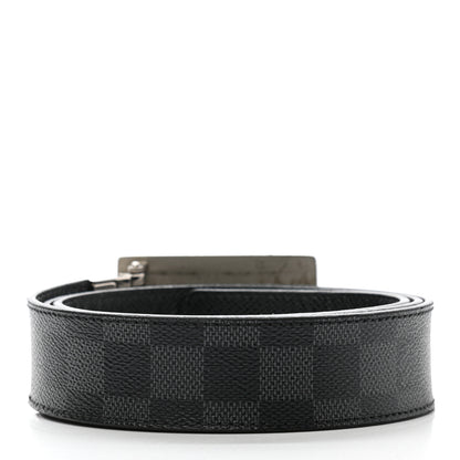 Louis Vuitton Damier Graphite 35mm LV Inventeur Reversible Belt 100 40 2 of 9