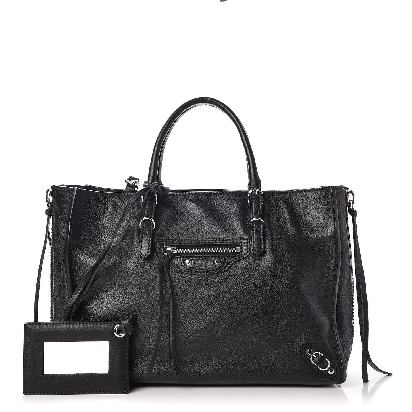 Veau Papier A6 Zip Around Tote Black