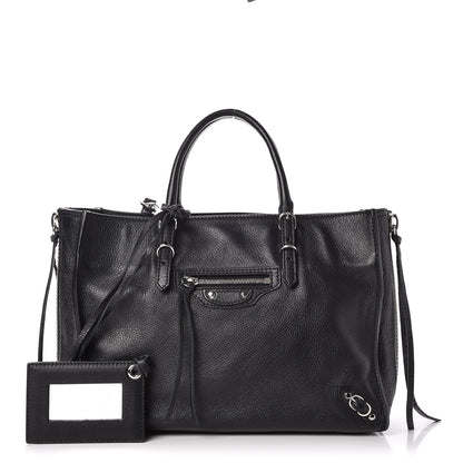 Balenciaga Veau Papier A6 Zip Around Tote Black 1 of 7