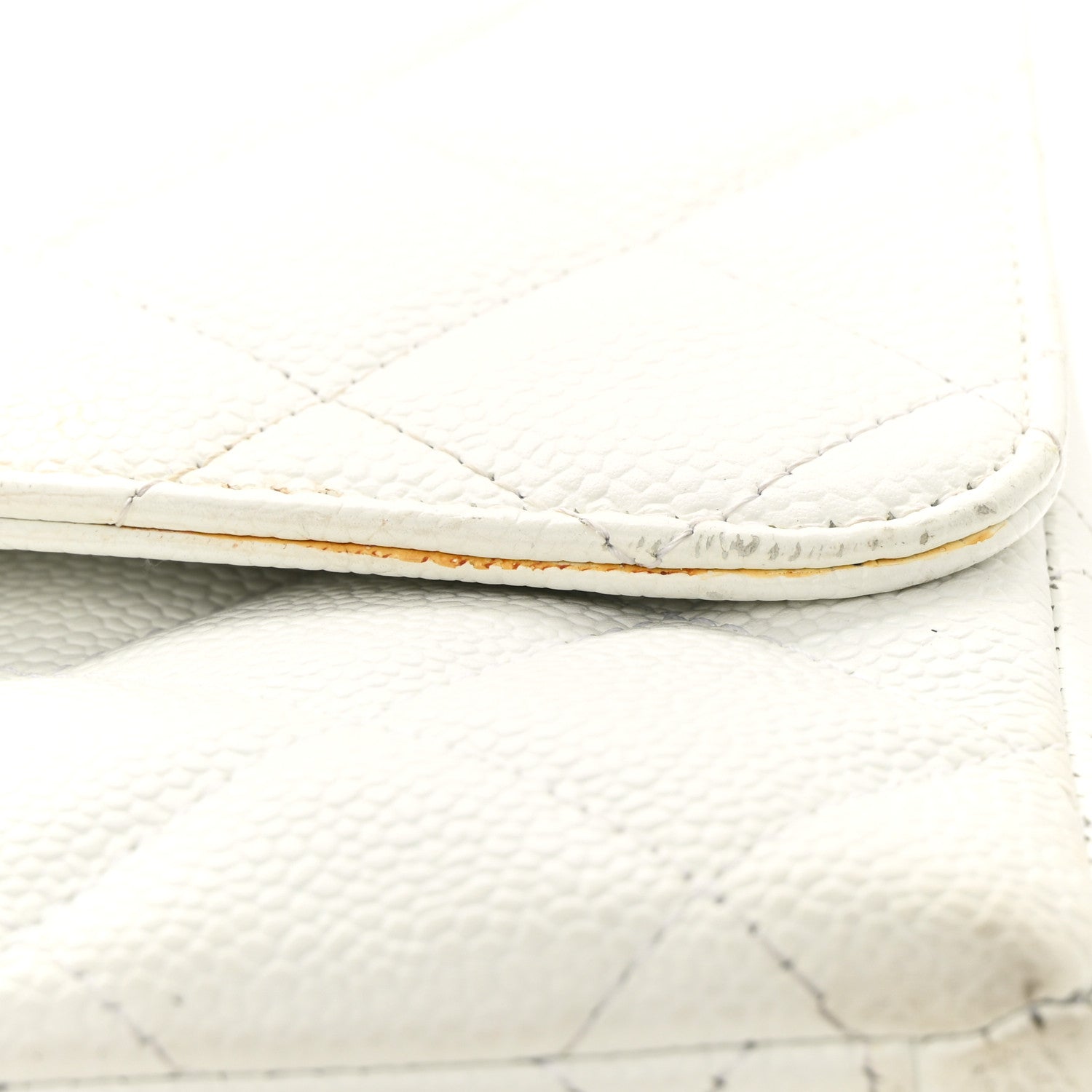 Chanel Caviar Quilted Maxi Single Flap White 17 of 18
