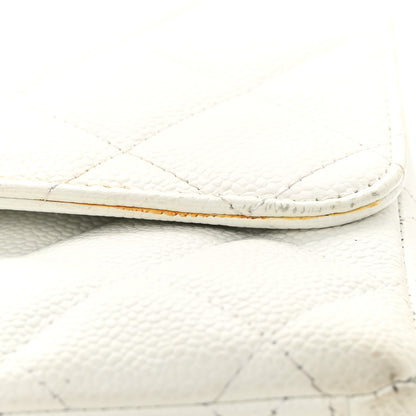 Chanel Caviar Quilted Maxi Single Flap White 17 of 18