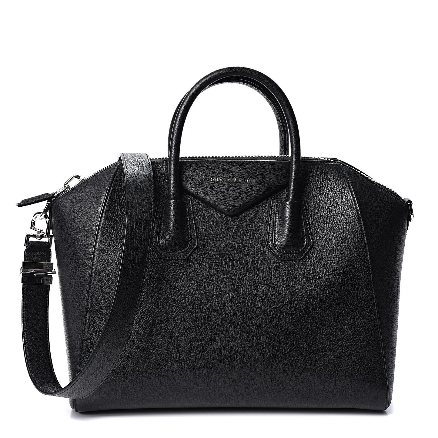 Sugar Goatskin Medium Antigona Black