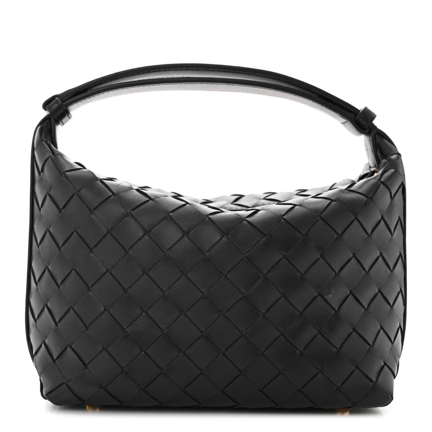 Bottega Veneta Calfskin Nappa Intrecciato Mini Wallace Black 1 of 10