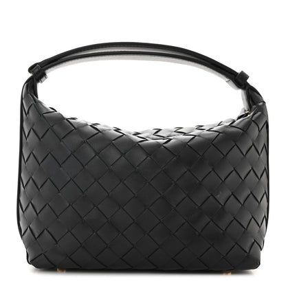 Bottega Veneta Calfskin Nappa Intrecciato Mini Wallace Black 1 of 10