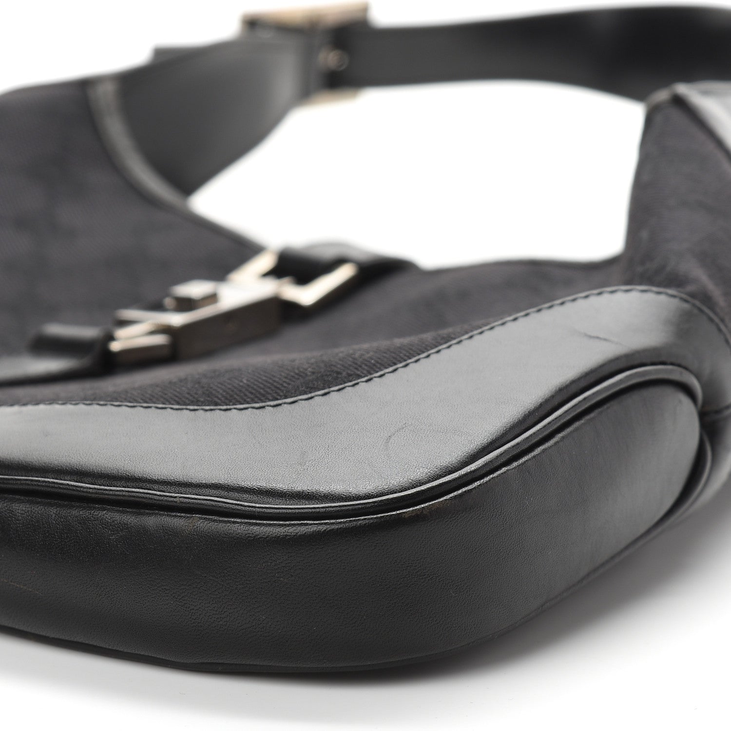 Gucci Monogram Small Jackie O Hobo Black 9 of 10