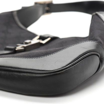 Gucci Monogram Small Jackie O Hobo Black 9 of 10