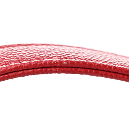 Chanel Caviar Lizard Embossed Quilted Small Coco Handle Flap Red 13 of 14