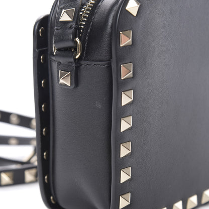 Valentino Garavani Vitello Rockstud Flip Lock Camera Crossbody Bag Black 10 of 10