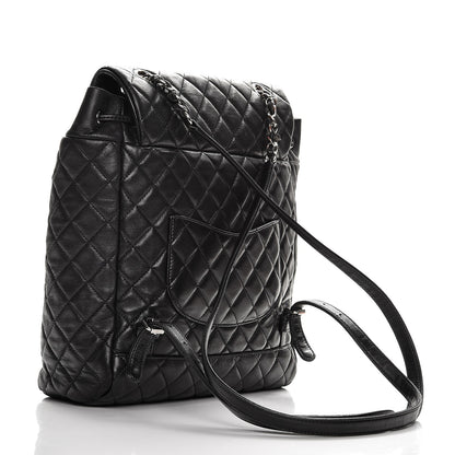 Chanel Lambskin Quilted Large Urban Spirit Backpack Black 3 of 14
