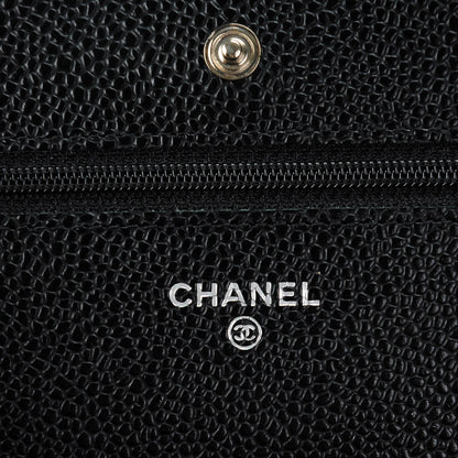 Chanel Caviar Quilted Wallet On Chain WOC Black 6 of 8