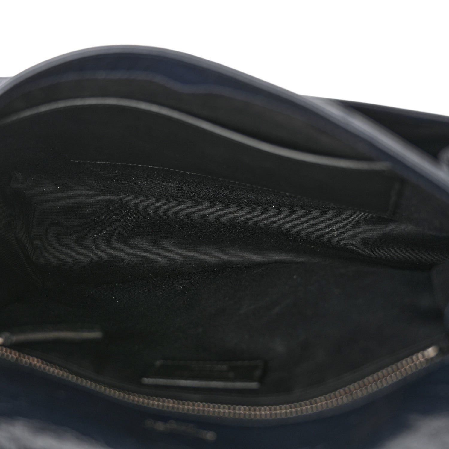 Saint Laurent Crinkled Calfskin Matelasse Monogram Medium Niki Chain Satchel Deep Marine 5 of 10