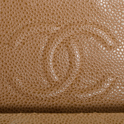 Chanel Caviar Mini Square Flap Dark Beige 8 of 9