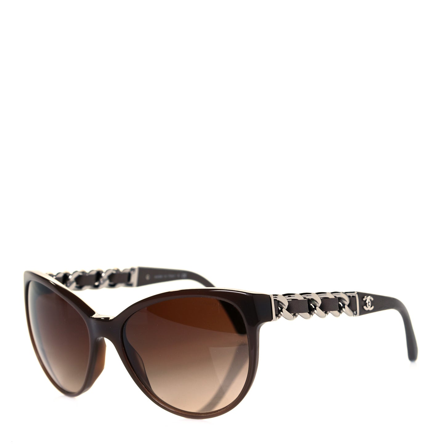 Acetate CC Chain Sunglasses 5215Q Tortoise Brown