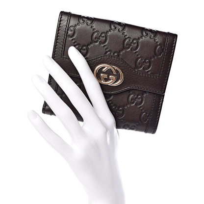 Gucci Guccissima Sukey French Flap Wallet Chocolate 2 of 8