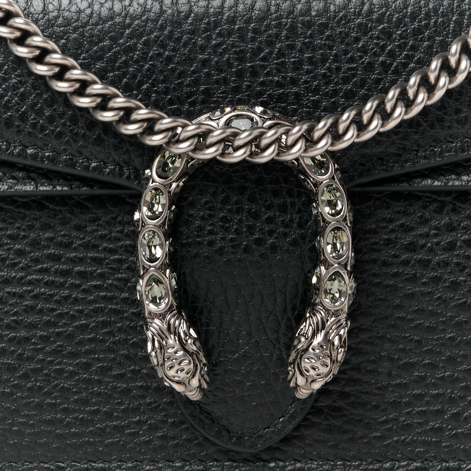 Gucci Calfskin Super Mini Dionysus Shoulder Bag Black 7 of 9