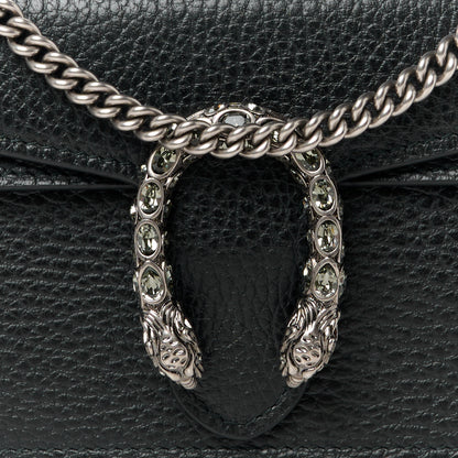 Gucci Calfskin Super Mini Dionysus Shoulder Bag Black 7 of 9