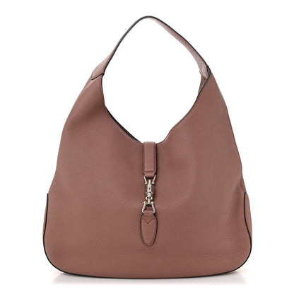 Gucci Soft Grained Calfskin Large Jackie Hobo Rosy Phard 1 of 11