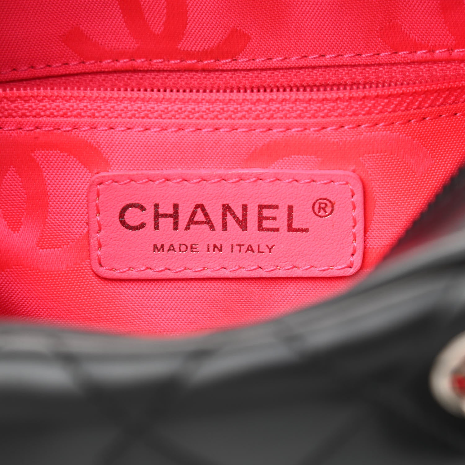 Chanel Calfskin Quilted Small Cambon Bowler Black White 5 of 9