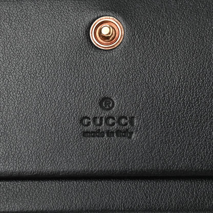 Gucci Calfskin Matelasse GG Marmont Card Case Wallet Black 6 of 7
