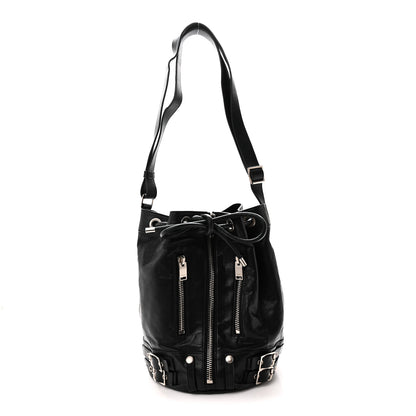 Saint Laurent Calfskin Medium Rider Bucket Bag Black 1 of 9
