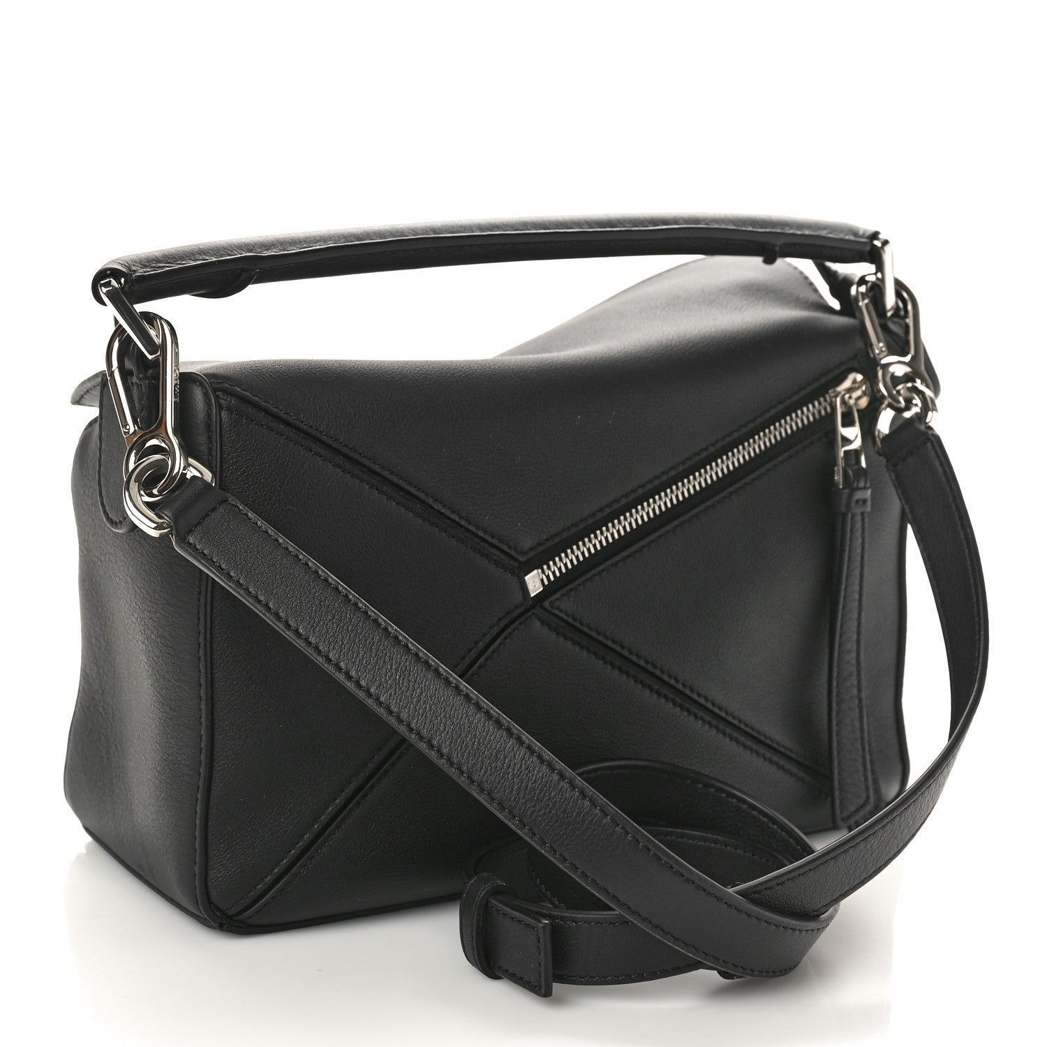 Loewe Calfskin Small Puzzle Bag Black 2 of 9