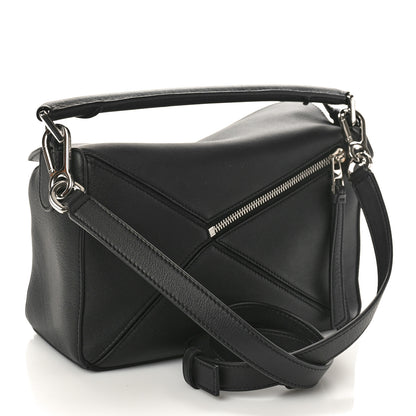 Loewe Calfskin Small Puzzle Bag Black 2 of 9