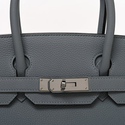 Hermes Togo Birkin 30 Bleu Glacier 8 of 11