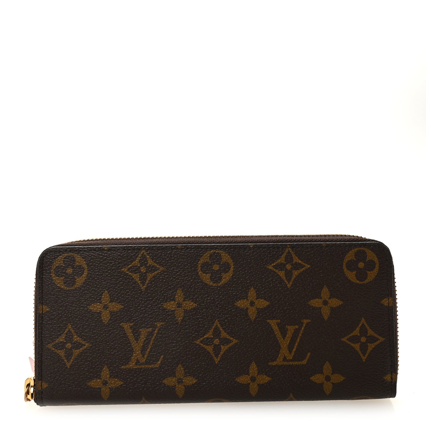 Monogram Clemence Wallet Rose Ballerine