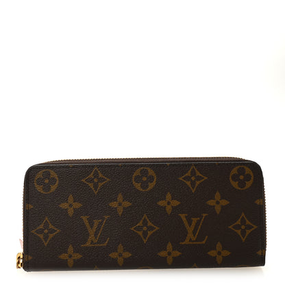 Louis Vuitton Monogram Clemence Wallet Rose Ballerine 1 of 7