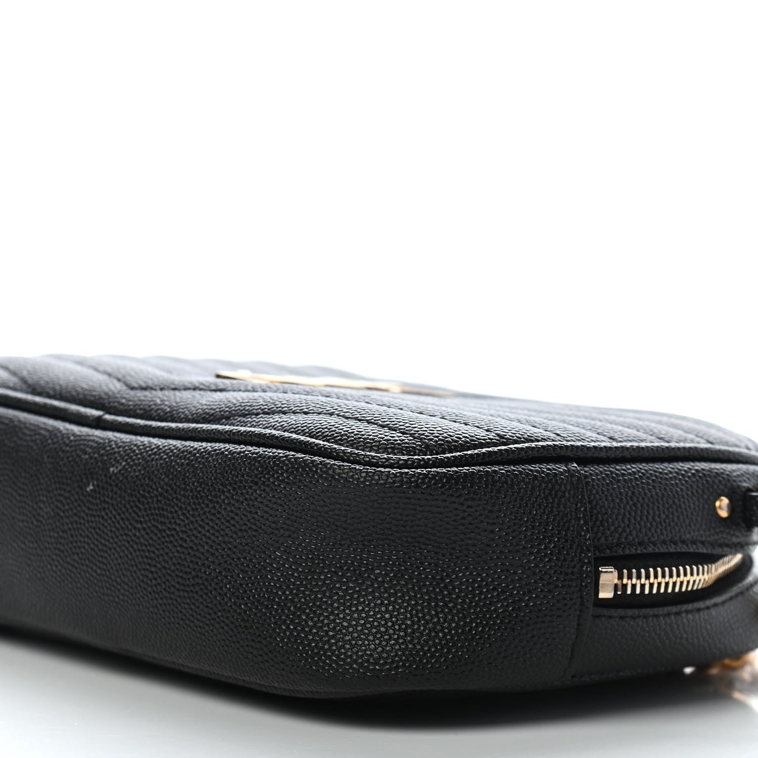 Saint Laurent Grain De Poudre Matelasse Monogram Mini Lou Camera Bag Black 10 of 10