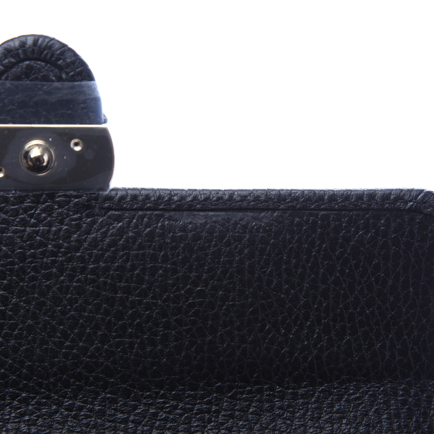 Dollar Calfskin Interlocking G Continental Wallet Black