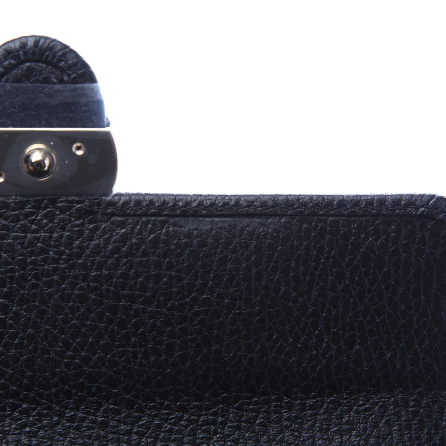 Gucci Dollar Calfskin Interlocking G Continental Wallet Black 7 of 7